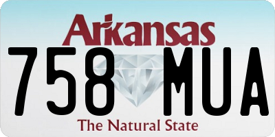 AR license plate 758MUA