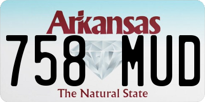 AR license plate 758MUD