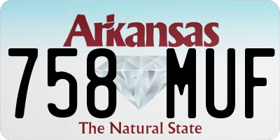 AR license plate 758MUF