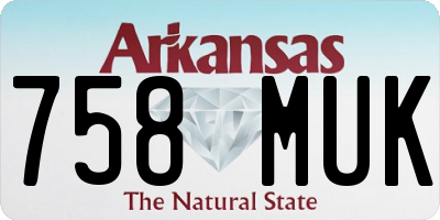 AR license plate 758MUK