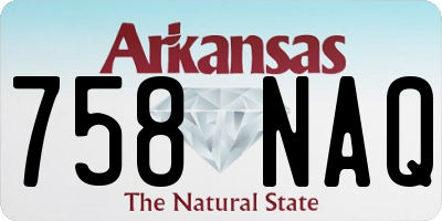 AR license plate 758NAQ