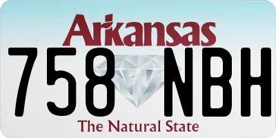 AR license plate 758NBH