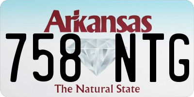 AR license plate 758NTG
