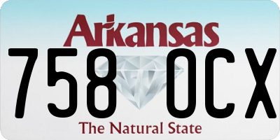AR license plate 758OCX