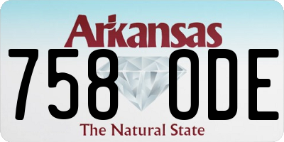 AR license plate 758ODE