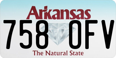 AR license plate 758OFV