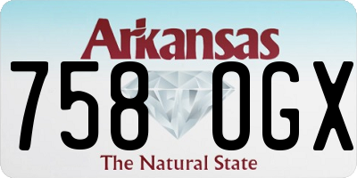 AR license plate 758OGX