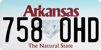 AR license plate 758OHD