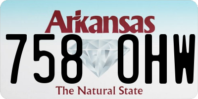 AR license plate 758OHW