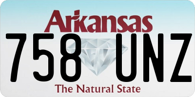 AR license plate 758UNZ