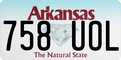 AR license plate 758UOL