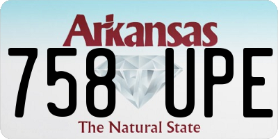 AR license plate 758UPE