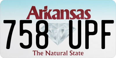 AR license plate 758UPF