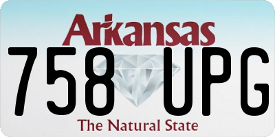 AR license plate 758UPG