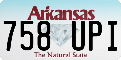 AR license plate 758UPI