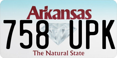 AR license plate 758UPK