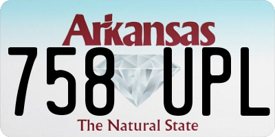 AR license plate 758UPL