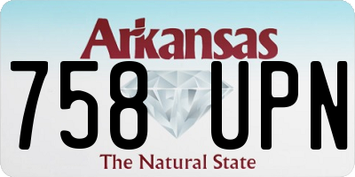 AR license plate 758UPN