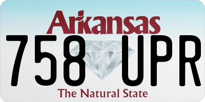 AR license plate 758UPR