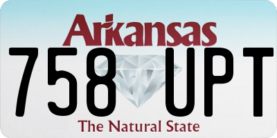 AR license plate 758UPT