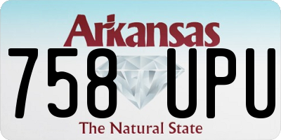 AR license plate 758UPU