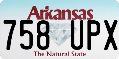 AR license plate 758UPX