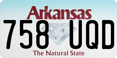 AR license plate 758UQD