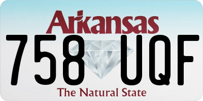AR license plate 758UQF