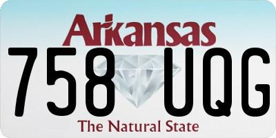 AR license plate 758UQG