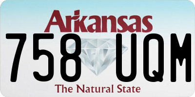 AR license plate 758UQM