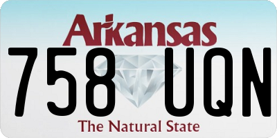 AR license plate 758UQN