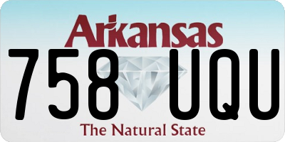 AR license plate 758UQU