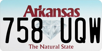 AR license plate 758UQW