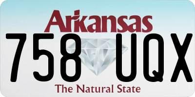 AR license plate 758UQX