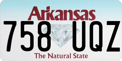 AR license plate 758UQZ