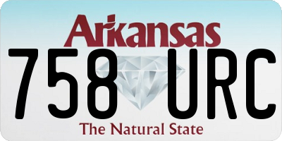 AR license plate 758URC