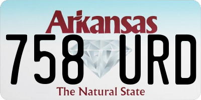 AR license plate 758URD