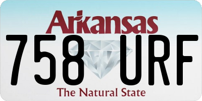 AR license plate 758URF