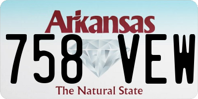 AR license plate 758VEW
