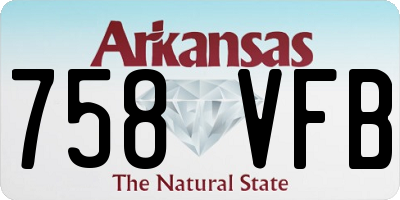 AR license plate 758VFB