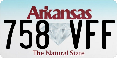 AR license plate 758VFF
