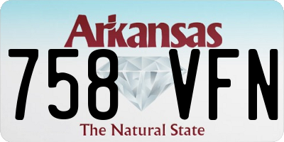 AR license plate 758VFN