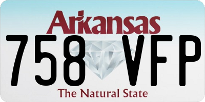 AR license plate 758VFP