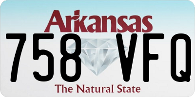 AR license plate 758VFQ
