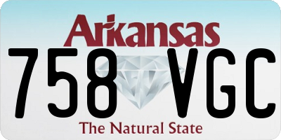 AR license plate 758VGC