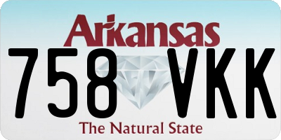 AR license plate 758VKK