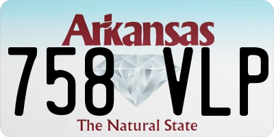 AR license plate 758VLP