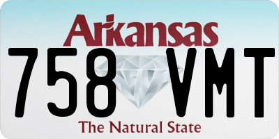 AR license plate 758VMT