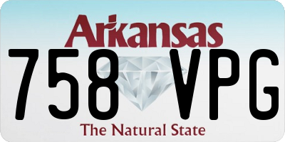 AR license plate 758VPG