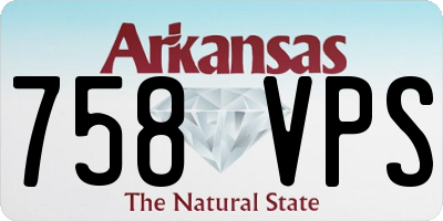 AR license plate 758VPS